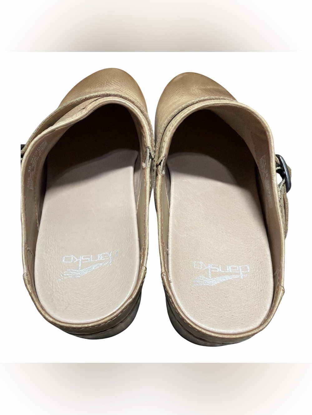 NWOT Dansko Berry Mule Clog Distressed Tan Size 38 - Picture 7 of 7